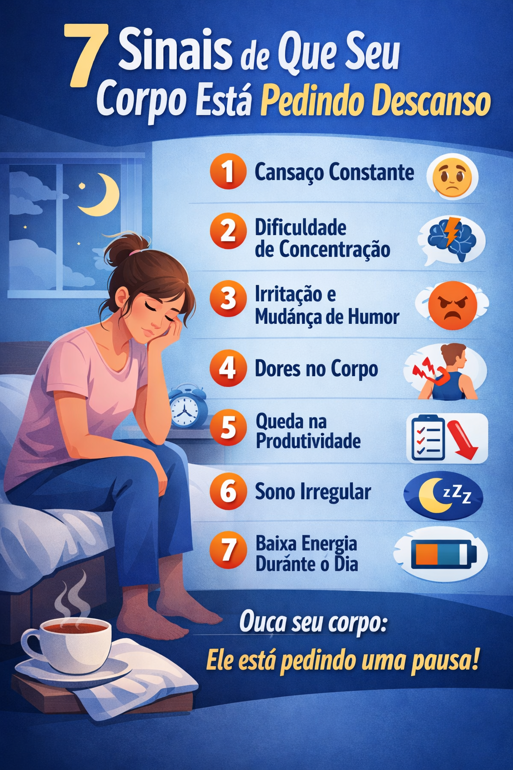 7 Sinais de Que Seu Corpo Está Pedindo Descanso