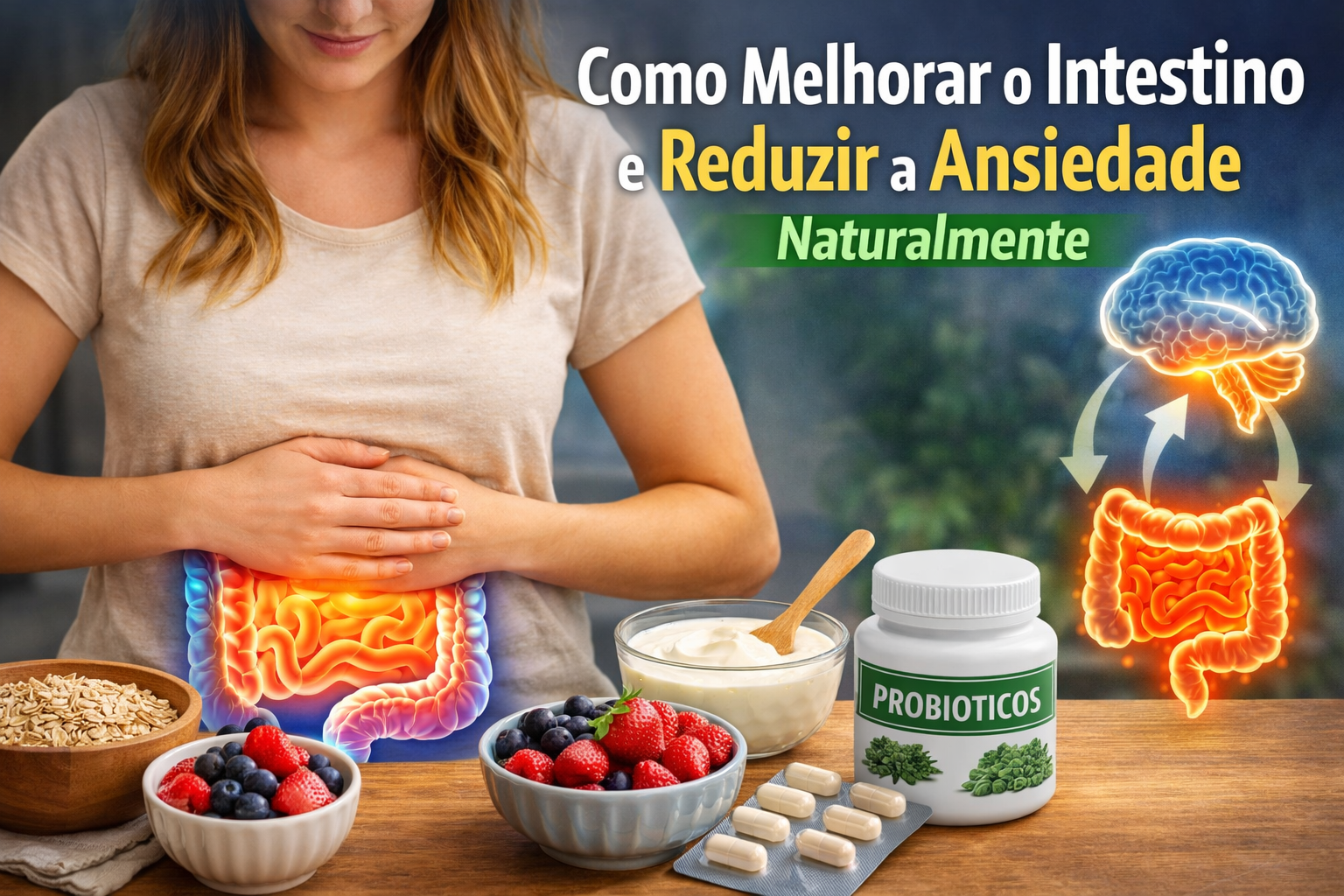 Como melhorar o intestino e reduzir a ansiedade naturalmente