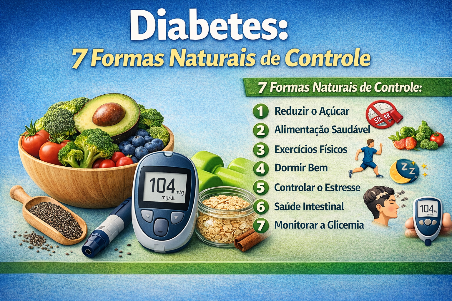 Diabetes: 7 Formas Naturais de Controle