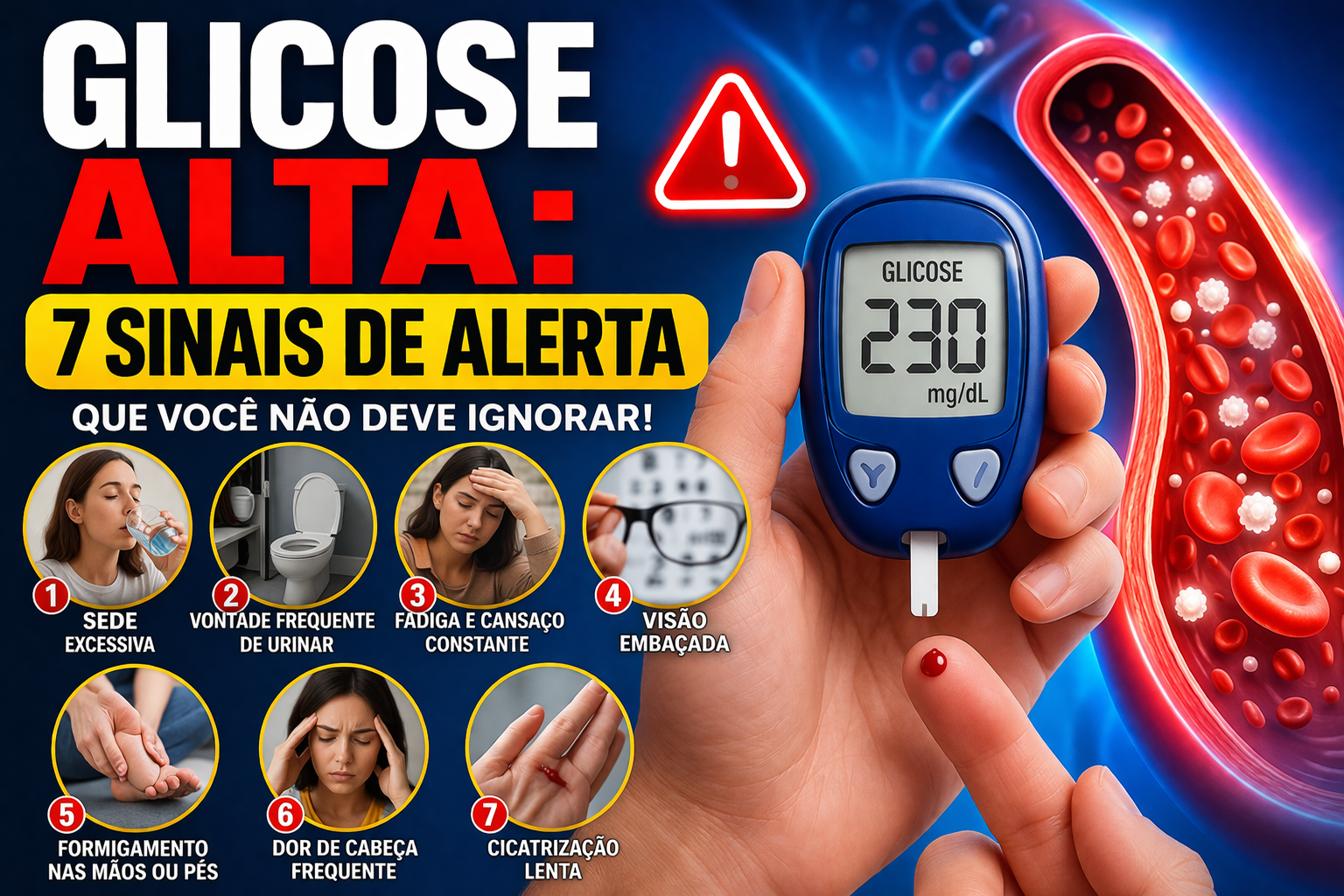 Glicose Alta: 7 Sinais de Alerta